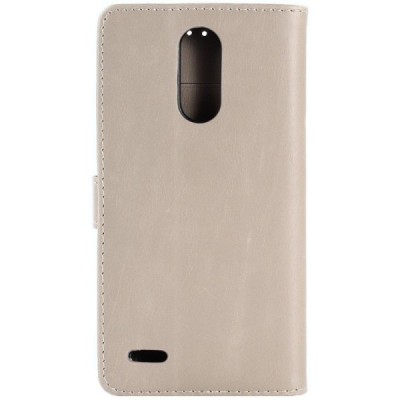 LG K10 2017 (X400, M250N) atvēramais ādas smilšains retro maciņš (maks) / Vacins.lv