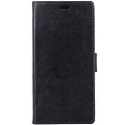 Xiaomi Redmi 4X atvēramais ādas melns maciņš, grāmata (maks) / Vacins.lv