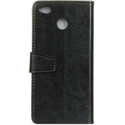 Xiaomi Redmi 4X atvēramais ādas melns maciņš, grāmata (maks) / Vacins.lv