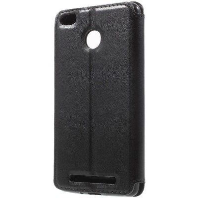 „Roar“ Xiaomi Redmi 3s melns atvēramais ar lodziņu maciņš / Vacins.lv