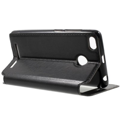 „Roar“ Xiaomi Redmi 3s melns atvēramais ar lodziņu maciņš / Vacins.lv