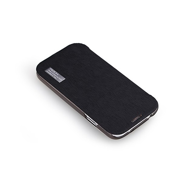 „ROCK“ Elegant atverčiamas dėklas - juodas (Galaxy S4)