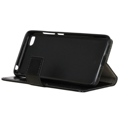 Xiaomi Mi 5S atvēramais ādas melns maciņš, grāmata (maks) / Vacins.lv