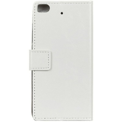 Xiaomi Mi 5S atvēramais ādas balts maciņš, grāmata (maks) / Vacins.lv