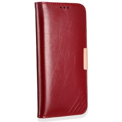 „Kalaideng“ Royale atverčiamas bordo odinis Samsung Galaxy S8+ (G955) dėklas / Priedai.lt