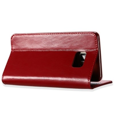 „Kalaideng“ Royale atverčiamas bordo odinis Samsung Galaxy S8+ (G955) dėklas / Priedai.lt