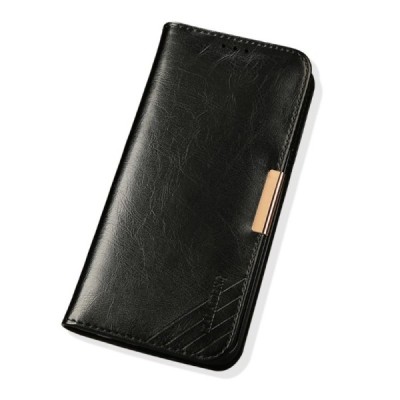 „Kalaideng“ Royale atverčiamas juodas odinis Samsung Galaxy S8 (G950) dėklas / Priedai.lt