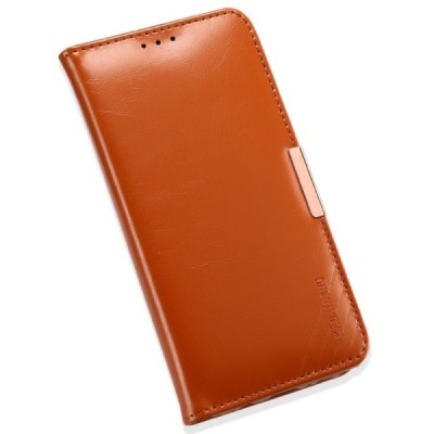 „Kalaideng“ Royale atverčiamas rudas odinis Samsung Galaxy S8 (G950) dėklas / Priedai.lt