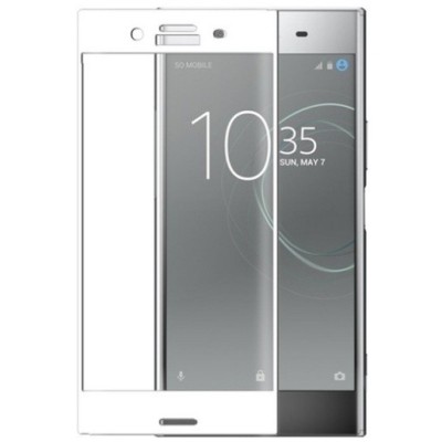 Sony Xperia XZ Premium (Sony Xperia XZ Premium Dual) „3D Rewan“ 9H Tempered Glass sustiprintos apsaugos baltas pilnai dengiantis