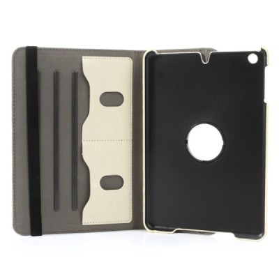 Apple iPad Mini 1 / 2 / 3 atvēramais smilšains teksturēts futrālis, grozās 360° grādu apjomā / Vacins.lv