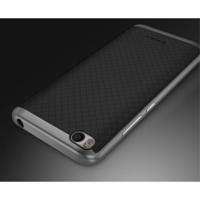 Xiaomi Mi 5S „IPAKY“ cieta silikona (TPU) melns apvalks (apmales - pelekā krāsā) / Vacins.lv