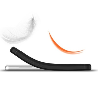 Xiaomi Redmi 3s „Carbon“ cieta silikona (TPU) melns apvalks / vacins.lv