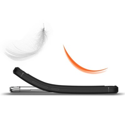 Xiaomi Mi 5S „Carbon“ kieto silikono TPU juodas dėklas - nugarėlė / Priedai.lt