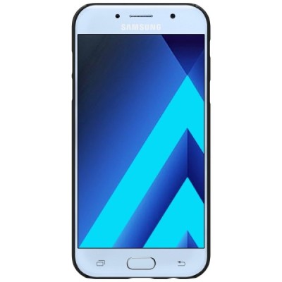 Samsung Galaxy A7 2017 (A720) Nillkin Frosted Shield melns plastmasas apvalks + ekrāna aizsargplēve / Vacins.lv