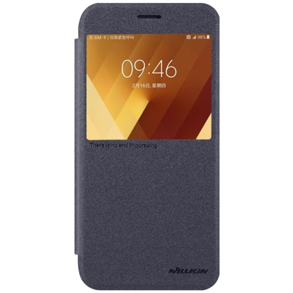 „Nillkin“ Sparkle atvēramais maciņš - pelēks (Galaxy A7 2017)