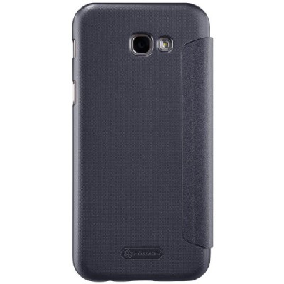 Samsung Galaxy A7 2017 (A720) „Nillkin“ Sparkle atvēramais pelēks maciņš / Vacins.lv