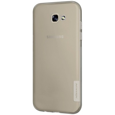 Samsung Galaxy A7 2017 (A720) Nillkin Nature plonas skaidrus (permatomas) silikoninis TPU bespalvis dėklas / Priedai.lt