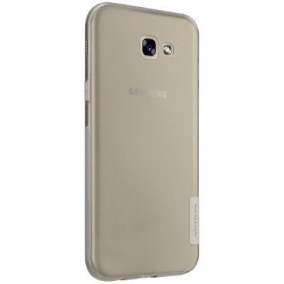 Samsung Galaxy A7 2017 (A720) Nillkin Nature plonas skaidrus (permatomas) silikoninis TPU bespalvis dėklas / Priedai.lt