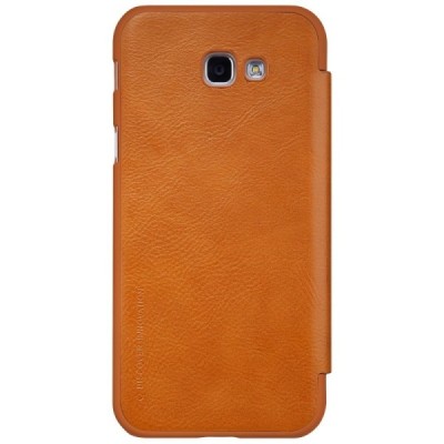 Greznais „Nillkin“ Qin sērijas ādas atvērams bruns Samsung Galaxy A7 (2017) A720 maciņš / Vacins.lv