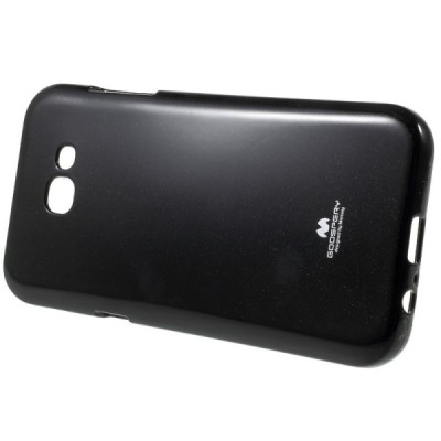 Galaxy A7 2017 (A720) Mercury melns cieta silikona (TPU) apvalks / vacins.lv