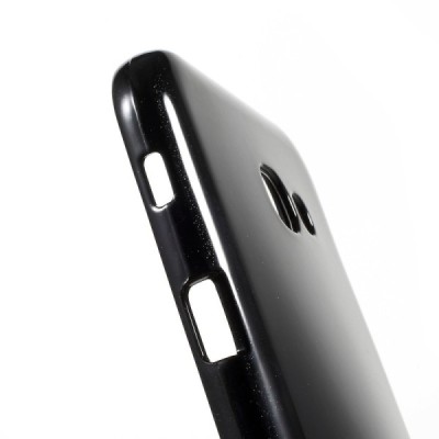 Galaxy A7 2017 (A720) Mercury melns cieta silikona (TPU) apvalks / vacins.lv