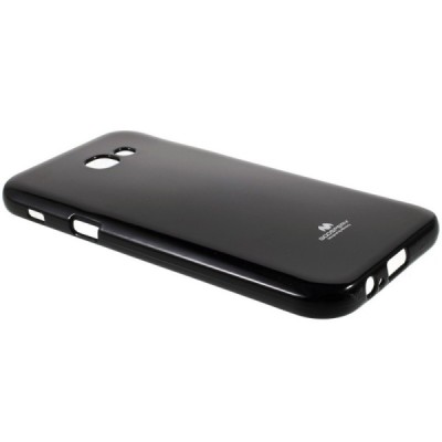 Galaxy A7 2017 (A720) Mercury melns cieta silikona (TPU) apvalks / vacins.lv