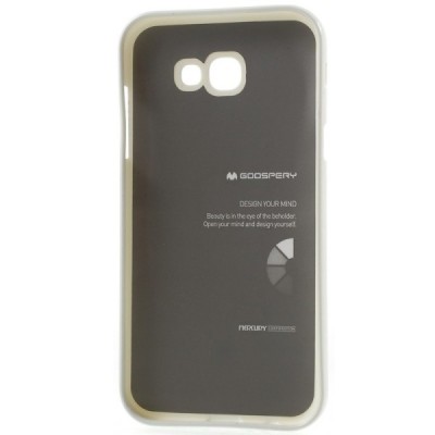 Samsung Galaxy A7 2017 (A720) Mercury baltas kieto silikono (TPU) dėklas / Priedai.lt