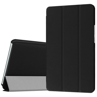 Huawei MediaPad M3 8.4 atvēramais melns maciņš / Vacins.lv