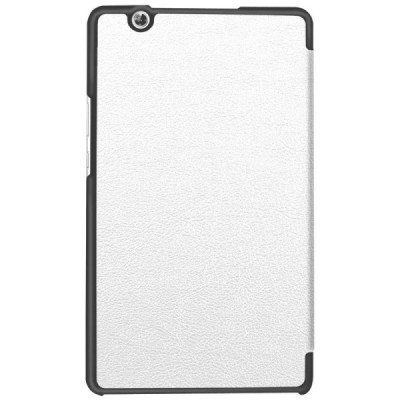 Huawei MediaPad M3 8.4 atvēramais balts maciņš / Vacins.lv