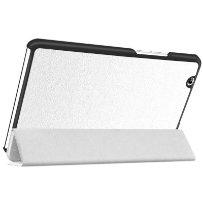 Huawei MediaPad M3 8.4 atvēramais balts maciņš / Vacins.lv