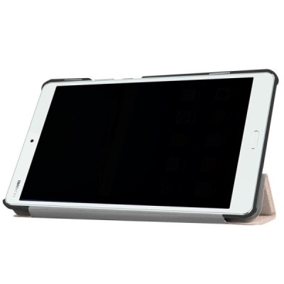 Huawei MediaPad M3 8.4 atvēramais zelta maciņš / Vacins.lv
