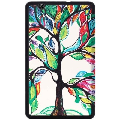 Huawei MediaPad M3 8.4 atvēramais krāsains, balts maciņš / Vacins.lv