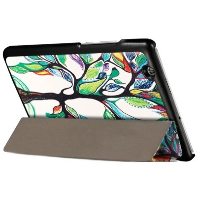 Huawei MediaPad M3 8.4 atvēramais krāsains, balts maciņš / Vacins.lv