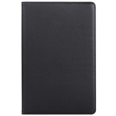 Huawei MediaPad M3 8.4 atvēramais melns ādas maciņš, grozās 360° grādu apjomā / Vacins.lv