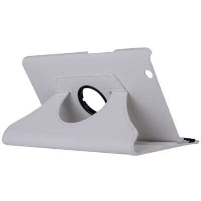 Huawei MediaPad M3 8.4 atvēramais balts ādas maciņš, grozās 360° grādu apjomā / Vacins.lv