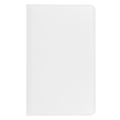 Huawei MediaPad T3 8.0 atvēramais balts ādas maciņš, grozās 360° grādu apjomā / Vacins.lv