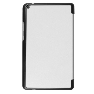 Huawei MediaPad T3 8.0 atvēramais balts maciņš / Vacins.lv