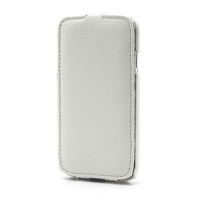 Atverčiamas „Melkco“ odinis baltas Samsung Galaxy S4 i9505, i9500 dėklas (dėkliukas) / Priedai.lt