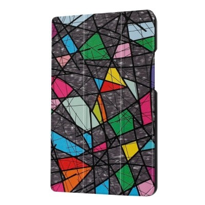 Huawei MediaPad T3 8.0 atvēramais krāsains, pelēks maciņš / Vacins.lv