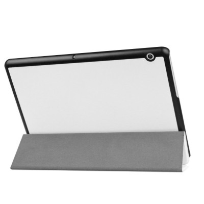 Huawei MediaPad T3 10 atvēramais balts maciņš / Vacins.lv