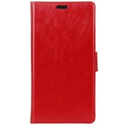 Asus Zenfone Go (ZB552KL) atvēramais ādas sarkans maciņš, grāmata (maks) / Vacins.lv