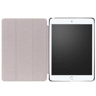 iPad 9.7" 2017 (iPad 9.7" 2018) atvēramais krāsains, balts maciņš / Vacins.lv