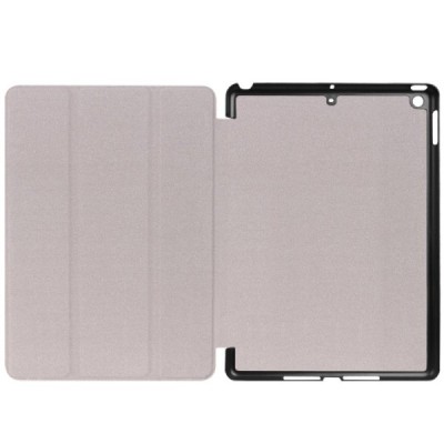 iPad 9.7" 2017 (iPad 9.7" 2018) atvēramais krāsains, balts maciņš / Vacins.lv