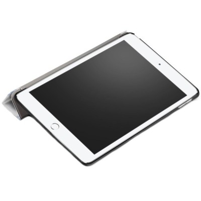 Apple iPad 9.7" 2017 (iPad 9.7" 2018) atvēramais krāsains, balts maciņš / Vacins.lv