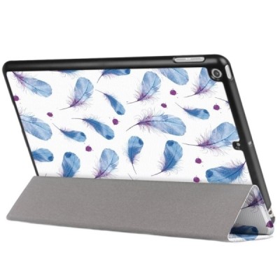 Apple iPad 9.7" 2017 (iPad 9.7" 2018) atvēramais krāsains, balts maciņš / Vacins.lv