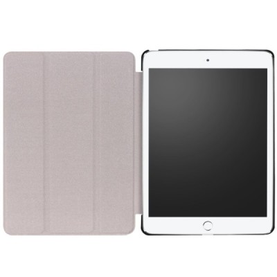 Apple iPad 9.7" 2017 (iPad 9.7" 2018) atvēramais krāsains, balts maciņš / Vacins.lv