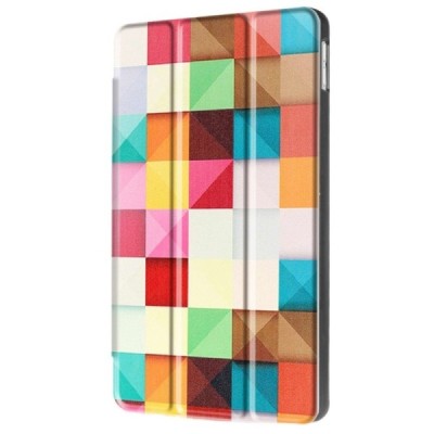 Apple iPad 9.7" 2017 (iPad 9.7" 2018) atvēramais krāsains „Cubes“ maciņš / Vacins.lv