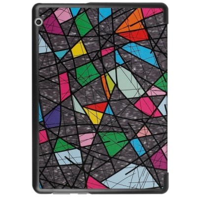 Huawei MediaPad T3 10 atvēramais krāsains maciņš / Vacins.lv