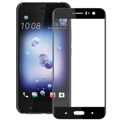 HTC U11 un HTC U11 Mocolo Tempered Glass melns ekrāna aizsargstikls / Vacins.lv