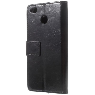 BQ Aquaris X, Aquaris X Pro atverčiamas juodas odinis dėklas, knygutė - piniginė / Priedai.lt